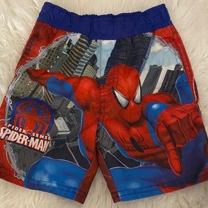SPIDER-MAN toddler swimming trunks!